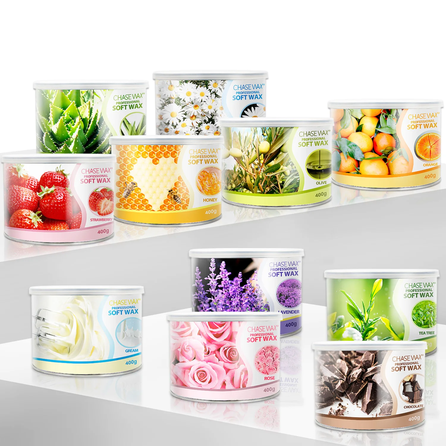 11 Flavors 400g Depilatory Wax Factory Hair Removal Brand Soft Wax Tin For All Skin Type