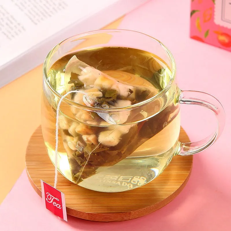  High quality and cheap boxed Peach Oolong tea bags blend scented