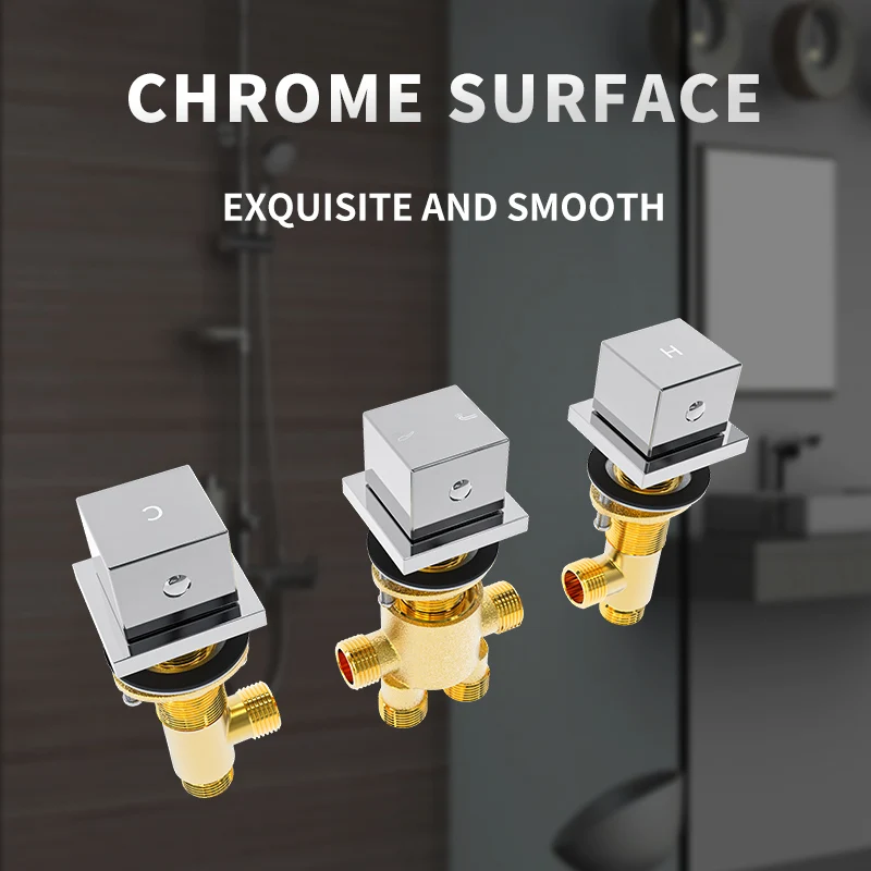 High Quality Whirlpool Spa Hydromassage Brass 3 Function Bathtub Faucet Adjustable Hot And Cold Water Mixer