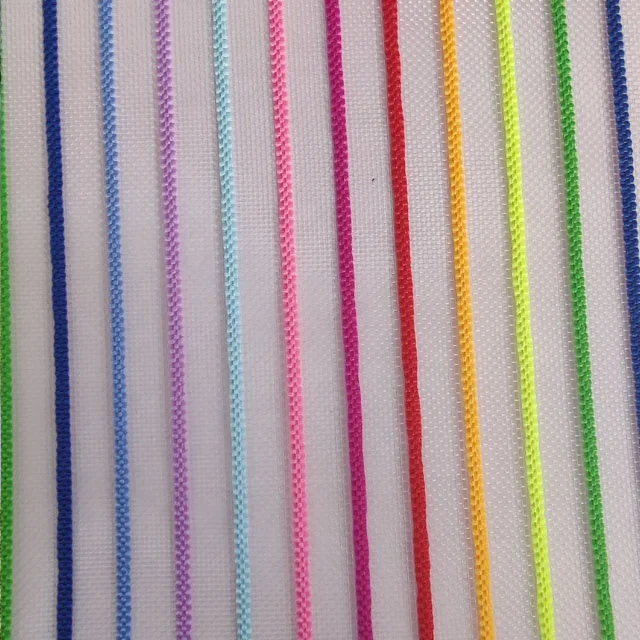 Nylon ten-color straight striped mesh,shoe material,bag fabric