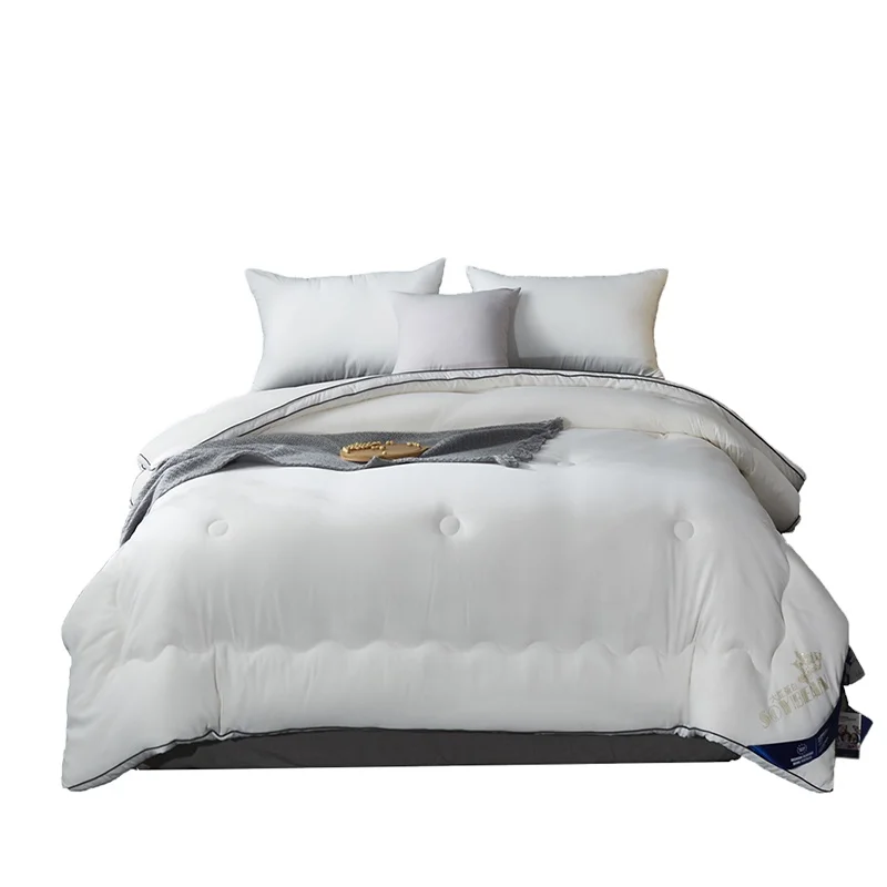 Factory Direct Sale Soy Fiber Winter Thickness Custom Brand Logo Bed Comforter
