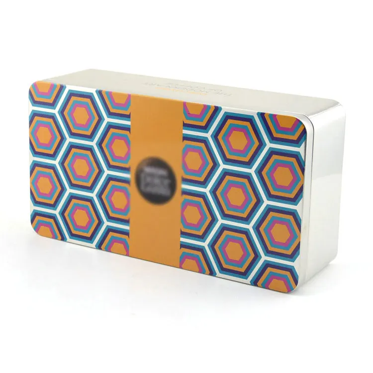 Food Grade Rectangular Coffee Gift Metal Tin Box For High Quality Tinplate Gift Tin Box Rectangular Coffee Gift Metal Tin Box