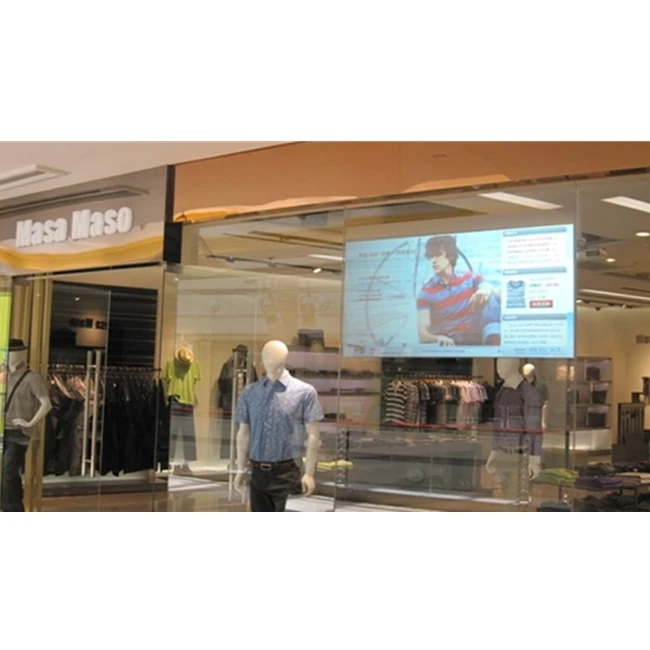 in stock smart glass projection/rear and front holographhic transparent projection pet film