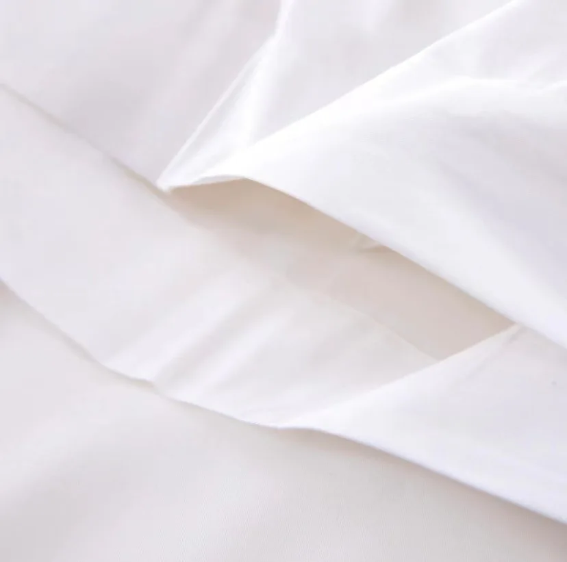 5 Star Hotel Sheets 100% Cotton King Queen Size Embroidery Hotel Duvet Cover 60s 300tc Flat Sheet Set