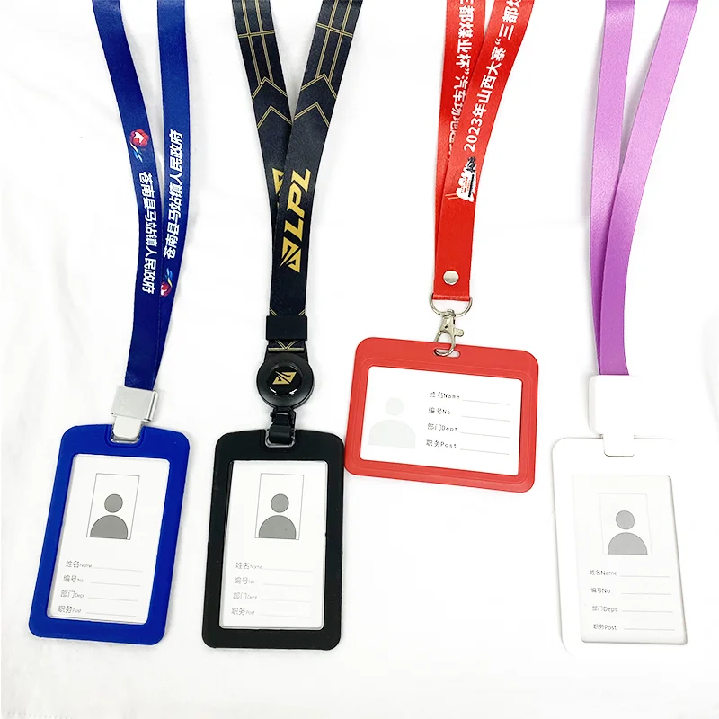 Customizable Logo Polyester Lanyard with Badge Silk Screen and Offset Printing Techniques Available