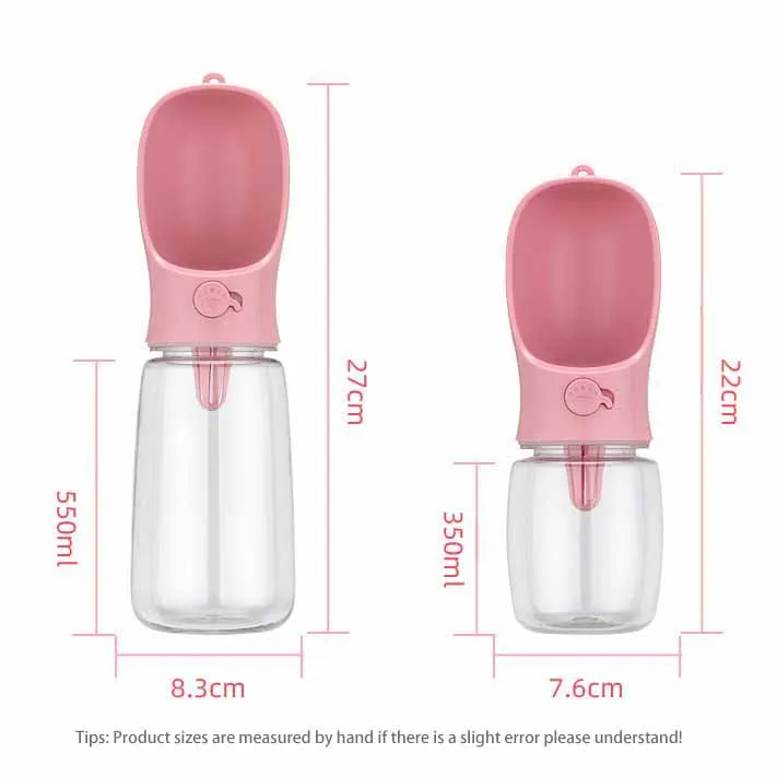 Диспенсер-фонтанчик для домашних животных, пластиковая дорожная бутылка для питьевой воды, маленькая миска для кошек, собак и еды