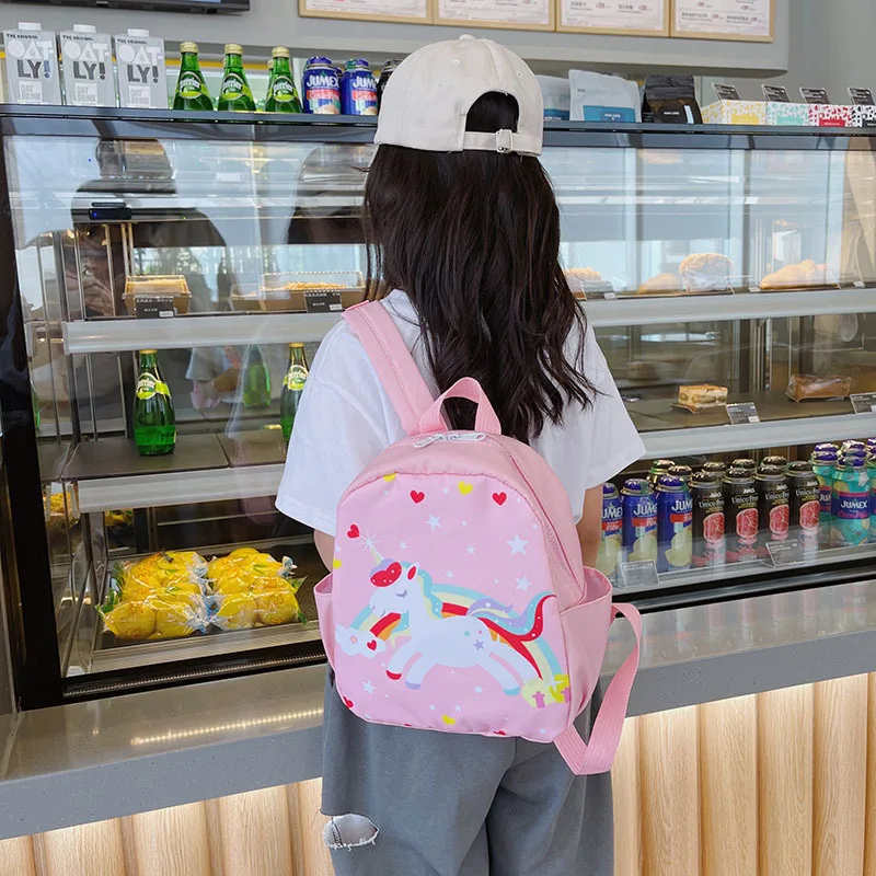 Custom Cartoon Backpacks Lovely Daisy Melody Duffy Doraemon Donald Mickey Doll Schoolbag Waterproof Nylon Shoulders Bag For Kids