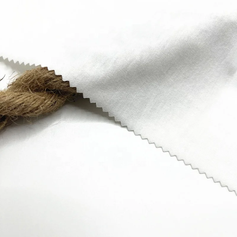 190GSM 60% polyester 35% rayon  5% spandex white polyester rayon spandex viscose  fabric