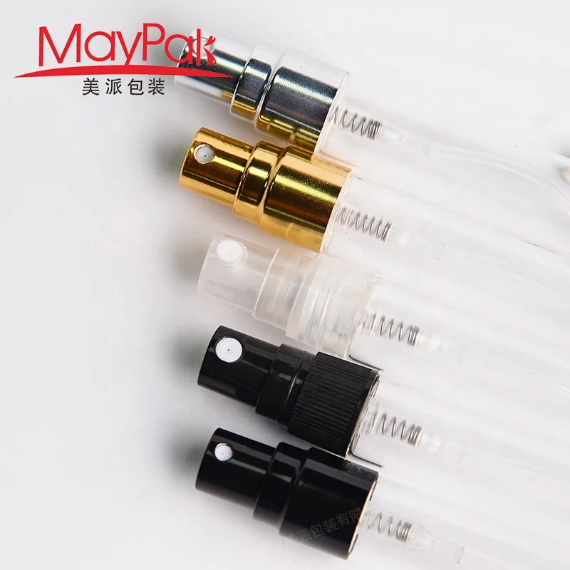 Luxury 2ml 3ml 5ml 5 Ml 10ml 10 Ml Empty Mini Small Sample Perfume Atomizer Tester Travel Transparent Glass Spray Pump Bottle