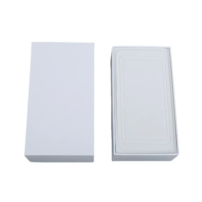 Accept Custom Logo General model white 165*90*30mm coated paper box for packaging phone in stock