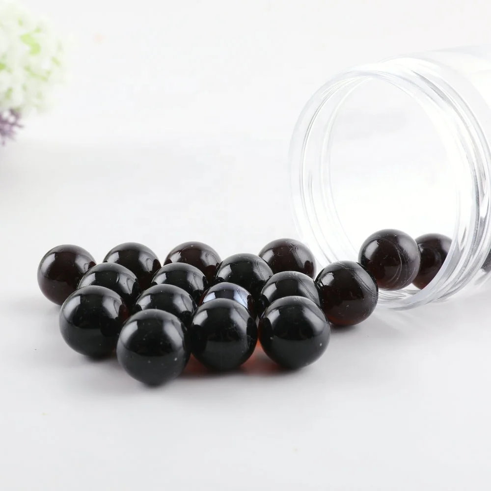 Горячая Распродажа черный стеклянный шар для декора игровой площадки оптовая продажа 16 мм круглый украшения terrazzo бетонное