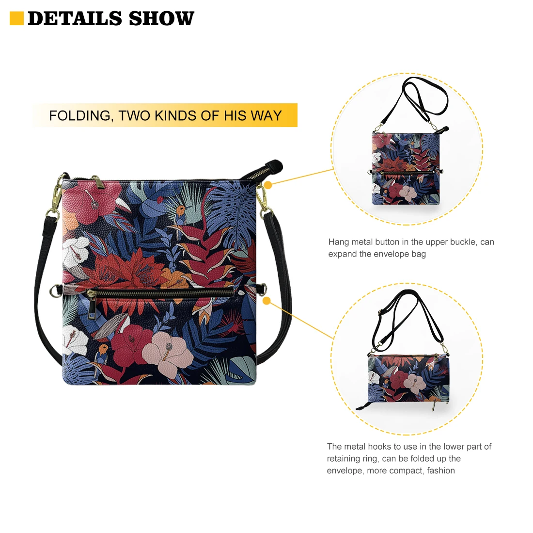 Print On Demand Wallets Sling Bags For Women Girls Custom Personality Pattern Photo Name Women Leather PU Wallets With Zipper
