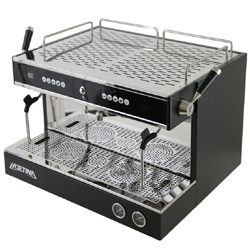 Latest LADETINA 3000W Double Groups Coffee Machine Barista Espresso Machine Commercial Professional