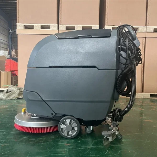 Automatic electric cleaning machine mini walk behind floor scrubber