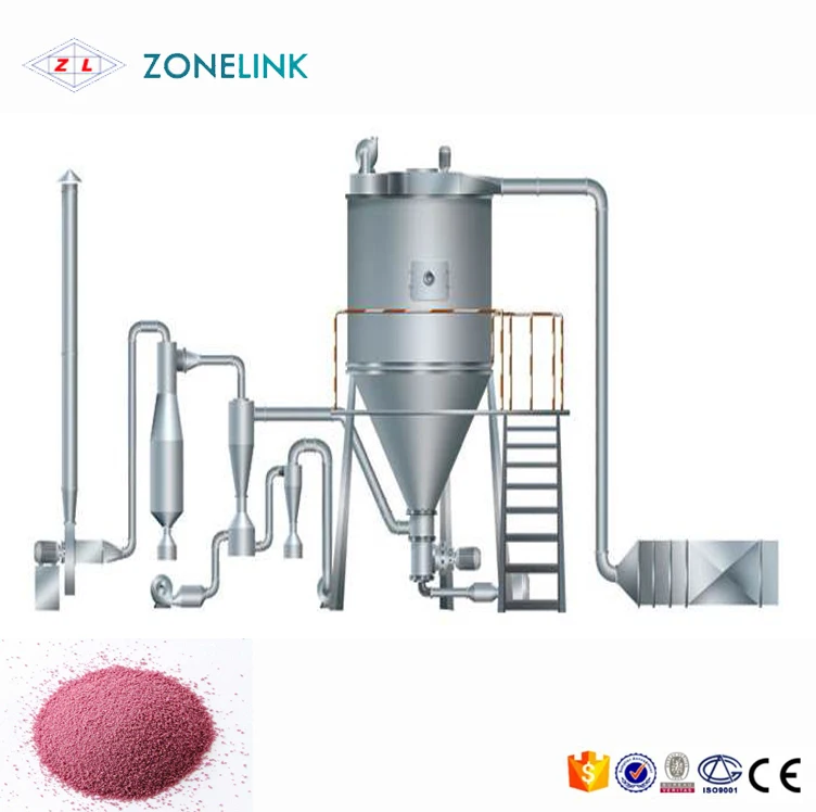 LPG high speed atomizer copper oxychloride blood plasma spray drier foodstuff powder drying machine for milk coffee yeast blood