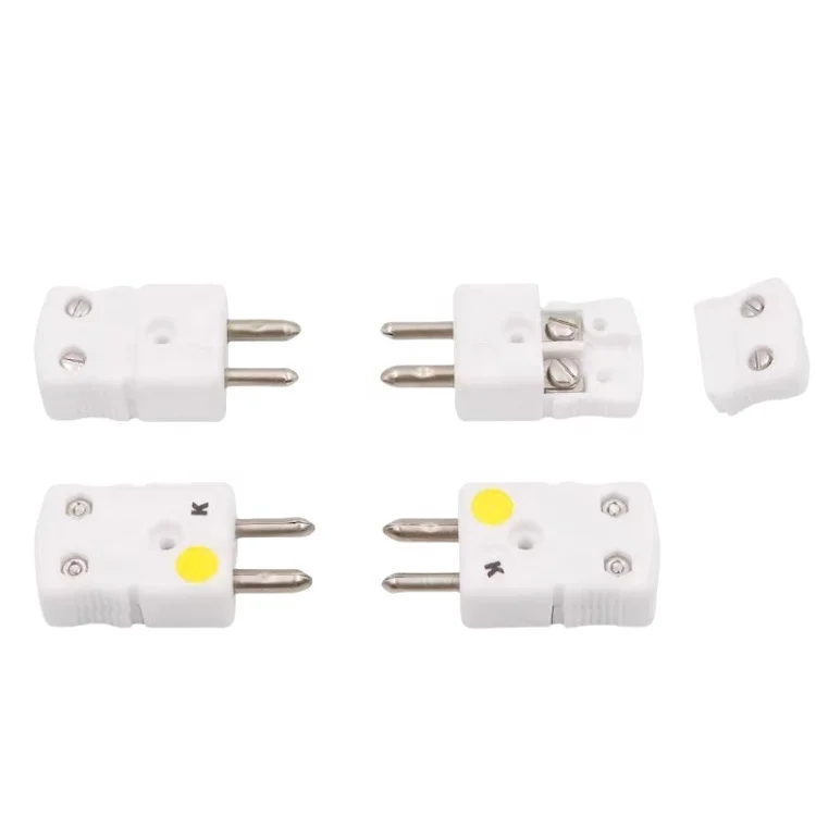 K Type Standard Ceramic Thermocouple Connector N E J T S R B type mini Thermocouple plug