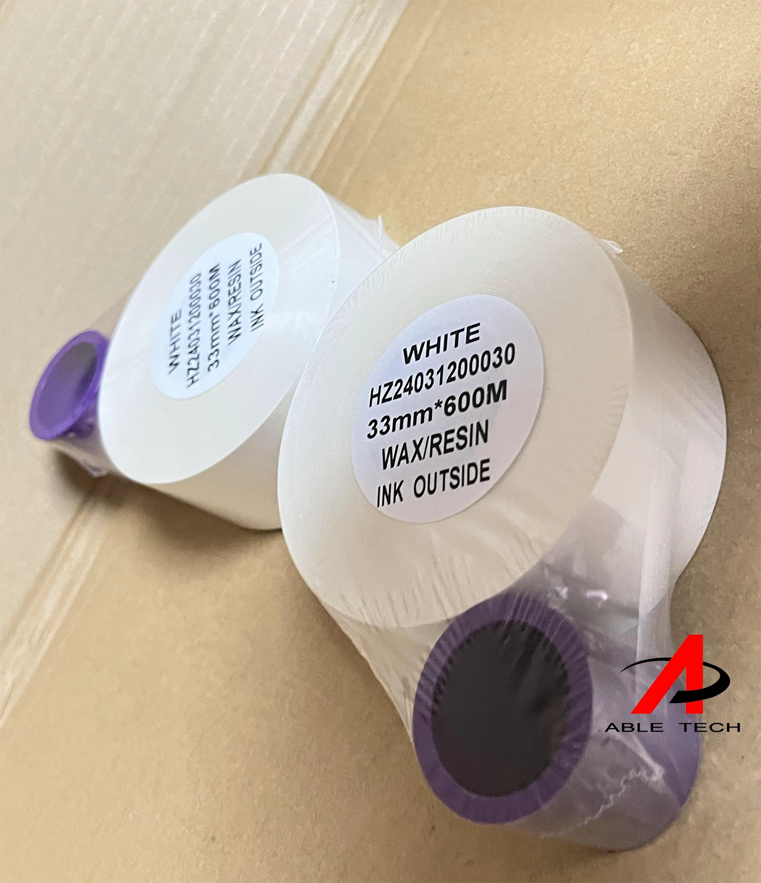 Universal factory price TTO tape 33*700m resin thermal transfer ribbon 55*1000m for TTO printer