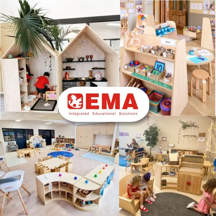 EMA Kids Storage Shelf For Kindergarten Montessori Preschool Design Layout Classroom Furniture List Daycare Furniture Suppliers