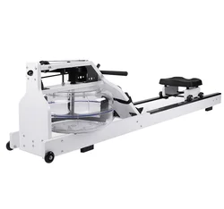 power indoor water resistance  rower seated exercise home wood water commercial row machine gym
