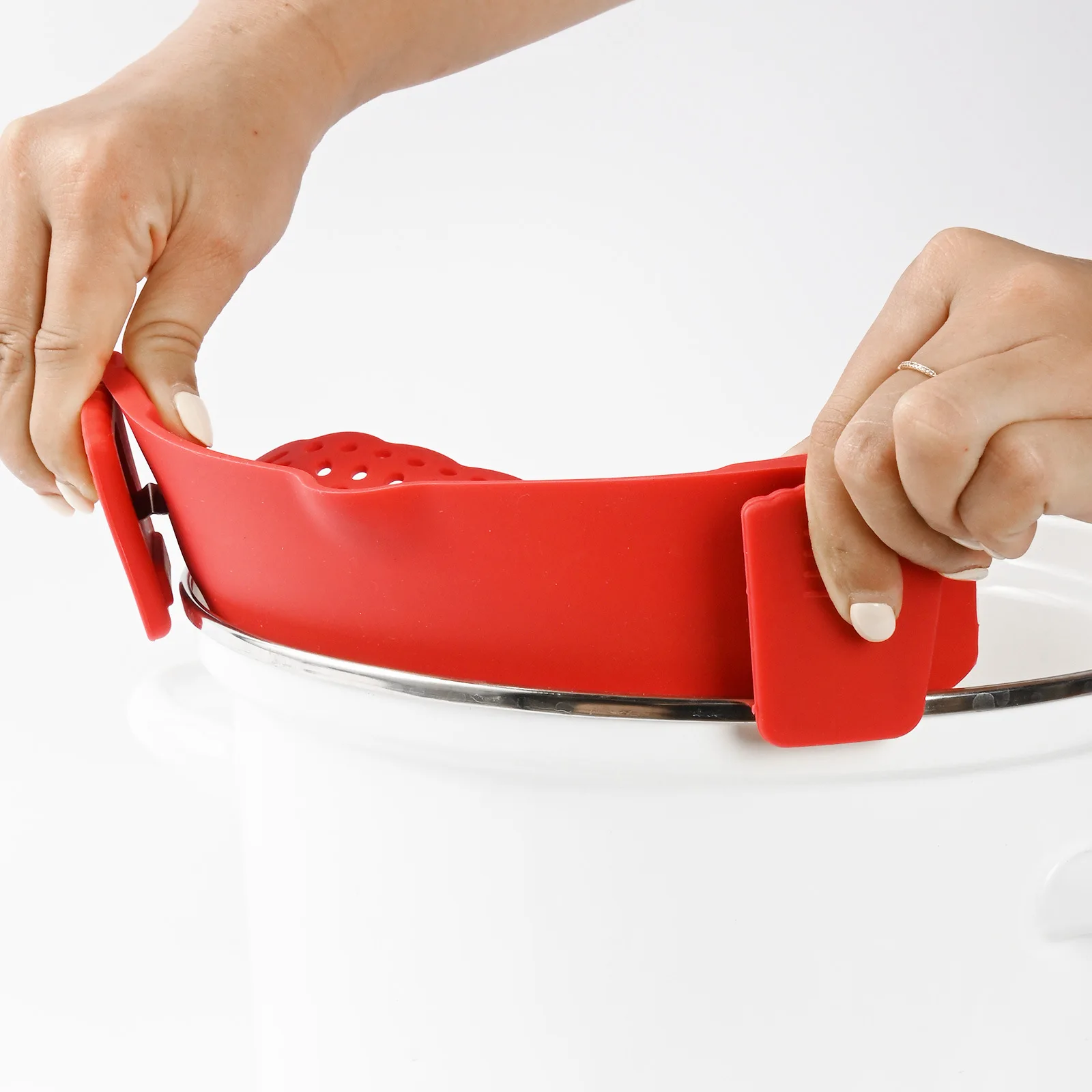 Silicone Cookware Water Filter Net Strainers For Food Food Strainer Basket Clip-on Kitchen Food Strainer