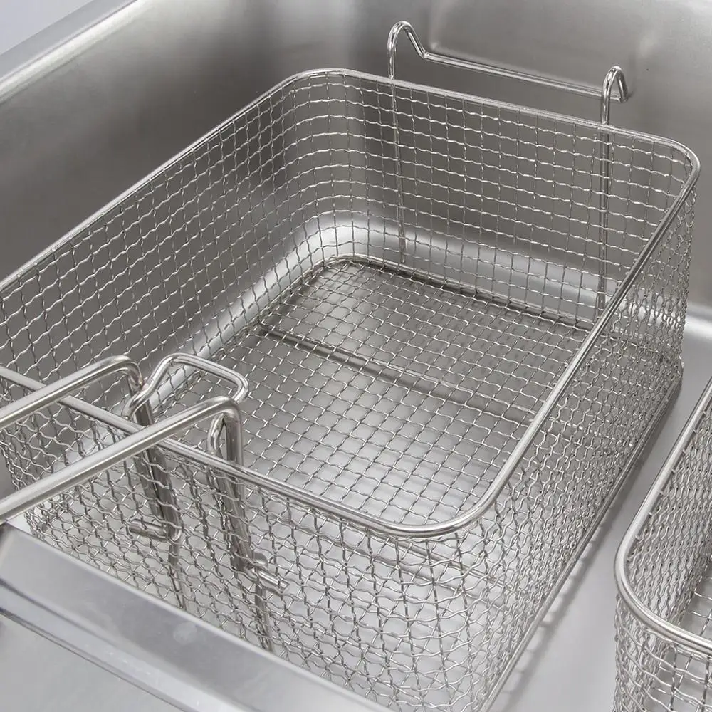 Restaurant KFC Fast Food Equipment Commercial 6L+6L Double Cylinder Deep Fryer Gas French Fries Machine Chicken Fryer