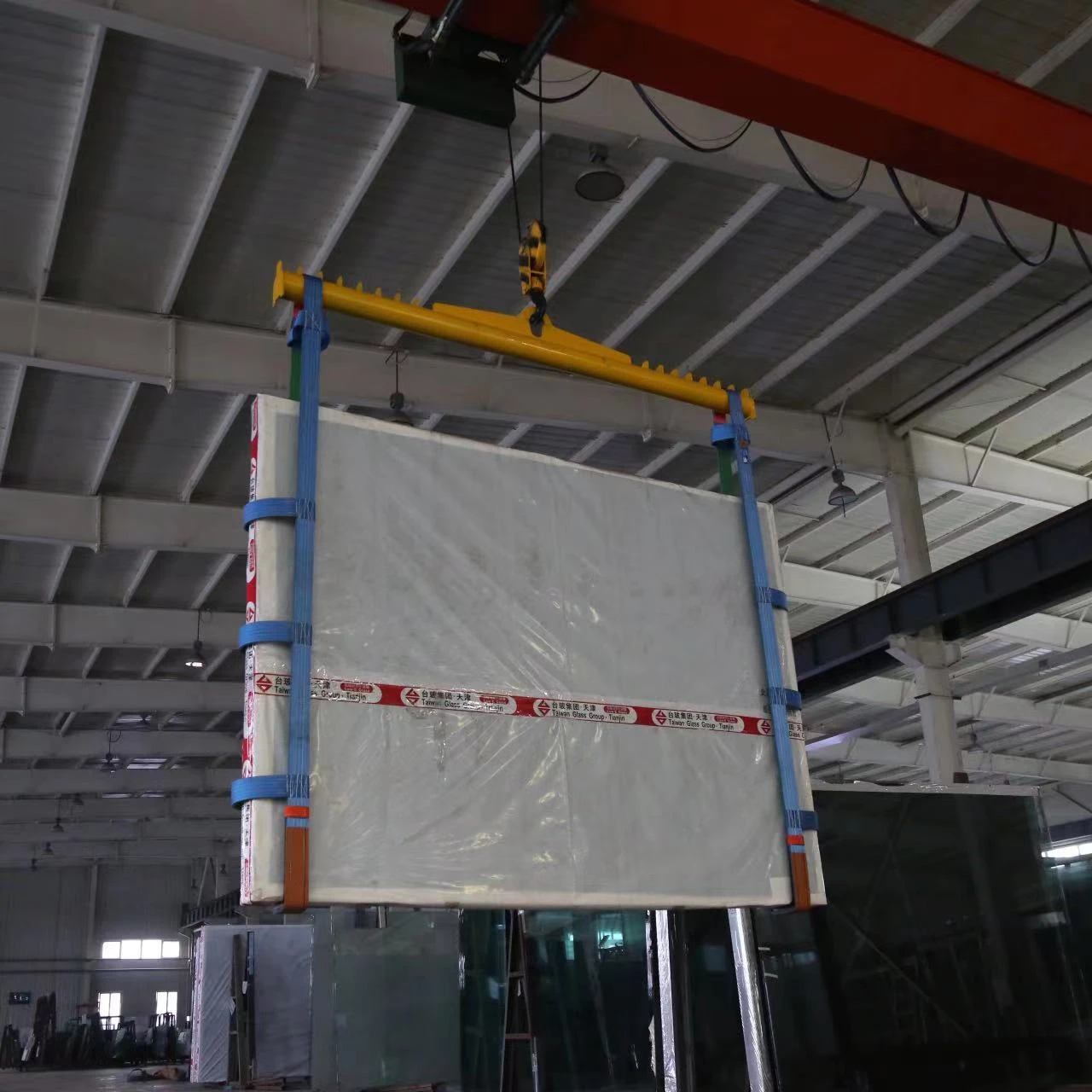 10tons Flat webbing glass lifting slings / lifting sling belt for glass sheet transportation