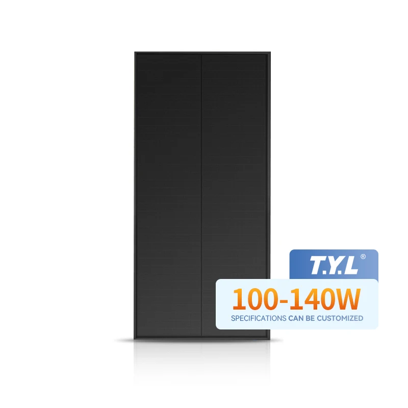 T.Y.L 100W factory price solar panel pv module solar energy products full black solar panels  For Housing Outdoor Industrial