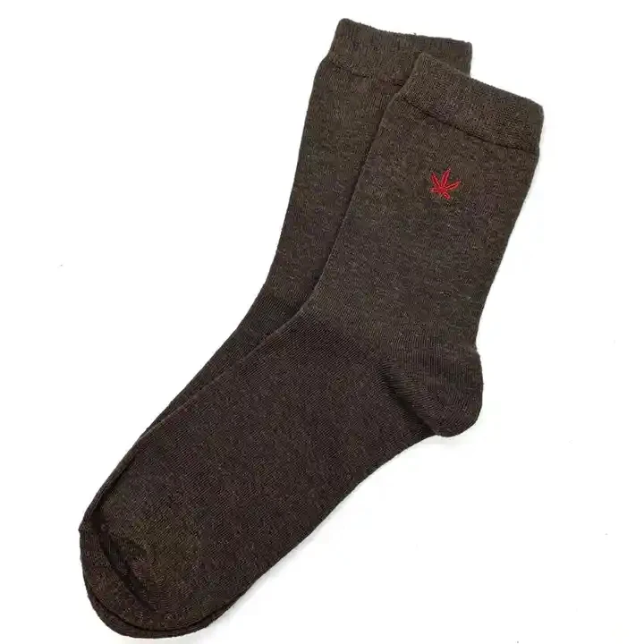 Wholesale Custom hemp organic cotton custom logo OEM socks Sweat-Absorbent Breathable Socks For Men