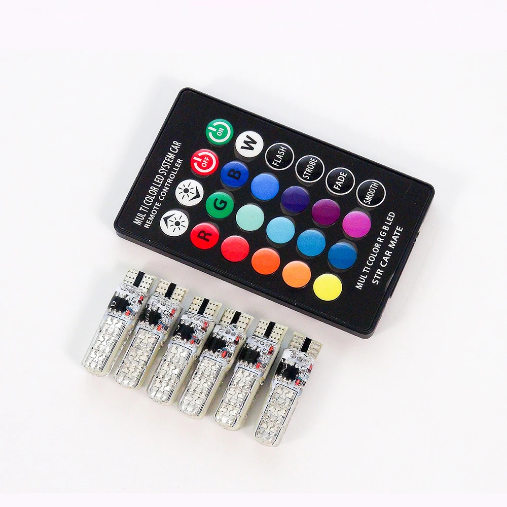 
Long life car led reading light RGB color wholesale price 5050 chip dome T10 LED bulbs for universal car 