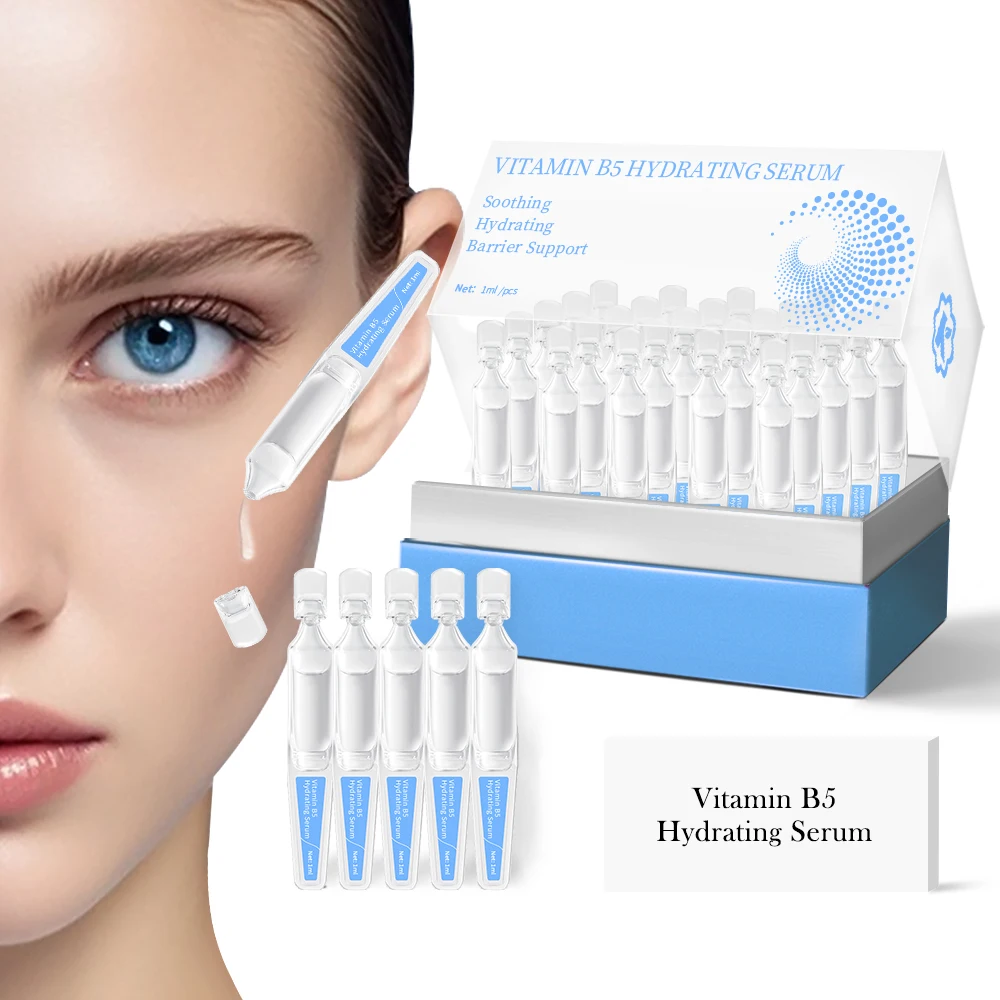 Advanced Hyaluronic Acid Vitamin B5 Hydrating Face Serum Tubes for Nourish & Calm Troubled Skin  |  Krone Skincare Manufacturer