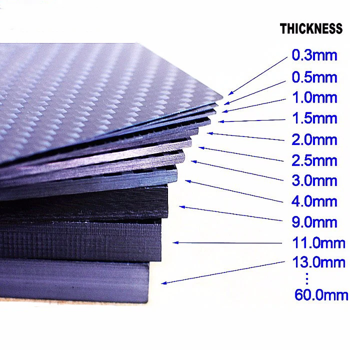 High Quality Glossy 3K  Plain Twill Carbon Fiber Plate Board Heat Resistant Fiber Carbon Sheet