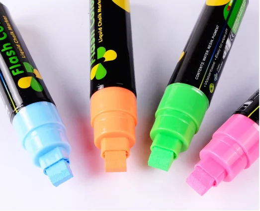 
Double Tips Multicolor Dry Erasable Liquid Chalk Marker Pen Highlighter Fluorescent Pen for Glass 