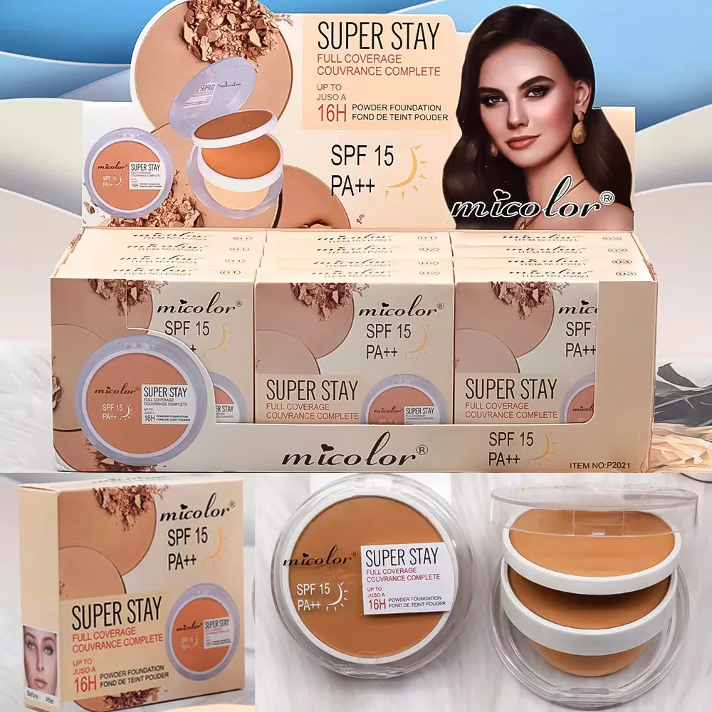 2024 new double-layer matt dark skin powder powder