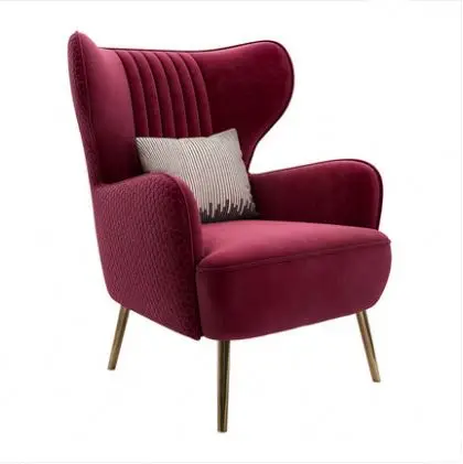 New Design Perfect Quality Chair For Reading Office Living room Sofa Leisure Single Velvet Armchair Upholstery  Dining chair