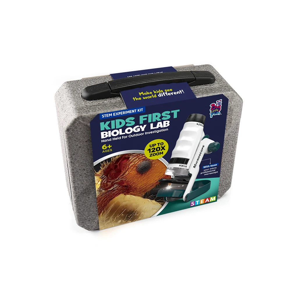 Educational Toys Kids 2024 High Resolution Microscope Mini Pocket Kit Toy  Portable Microscope For Children