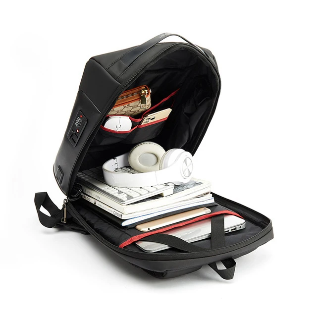 color laptop backpack 16 17 inch oxford leather waterproof USB port business backpack OEM