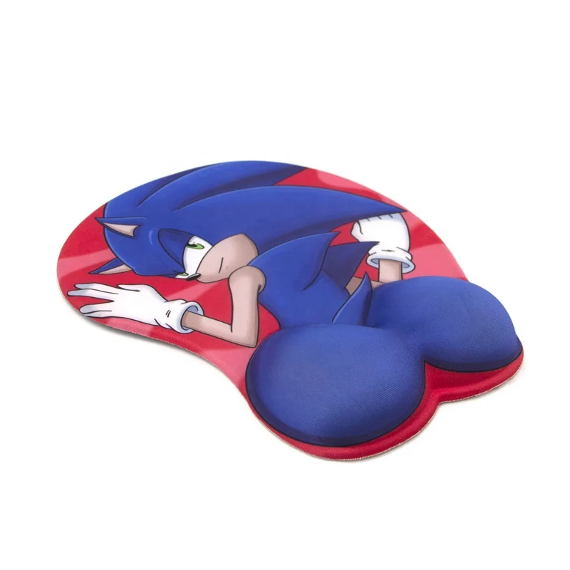 Custom Design Cute Silicone Gel Wrist Rest Ass Mouse Pad