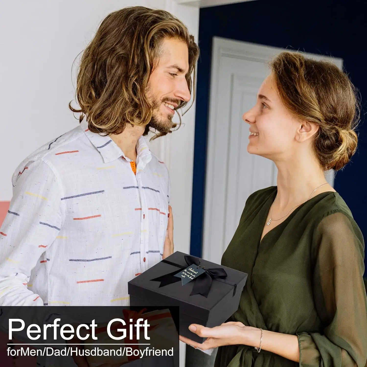 Funny Men Christmas Gifts Baskets for Him Fathers Day for Dad Anniversary Tool Knife Slim Wallet Coffee Tumbler Men Gift Set