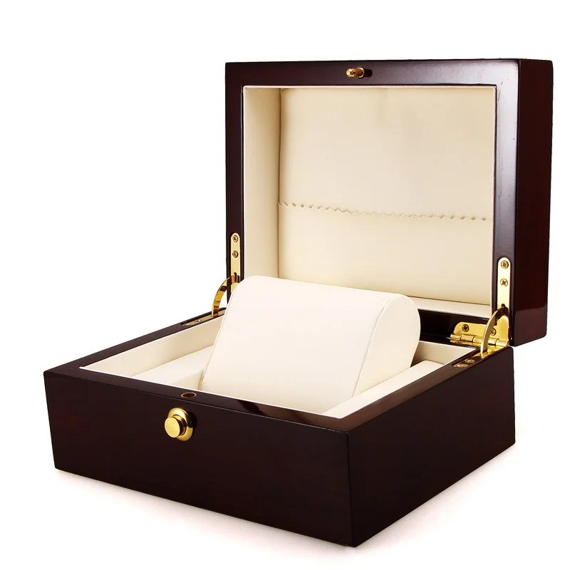 2024 New Style Custom luxury packaging watch box display pu leather wooden watch gift case for travel watch boxes