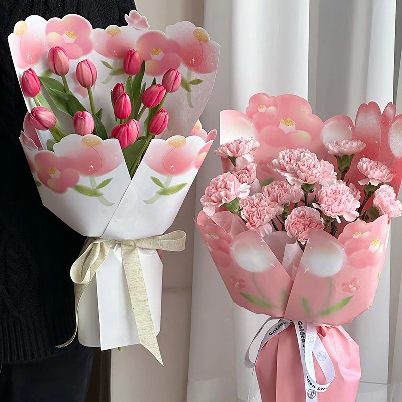 LUCIA  Three-Dimensional Flower Wrapping Paper Bouquet Packaging Kraft Paper Flower Shop Wrapping Flower Material LF160540