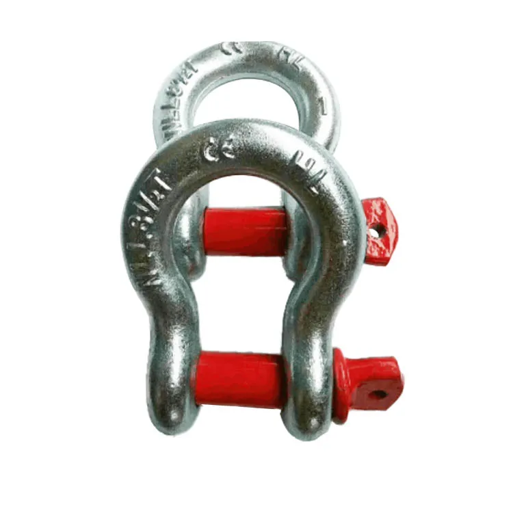 Rigging Hardware Stainless Steel Hoist Equipment Shackle European Type Bow Shackle