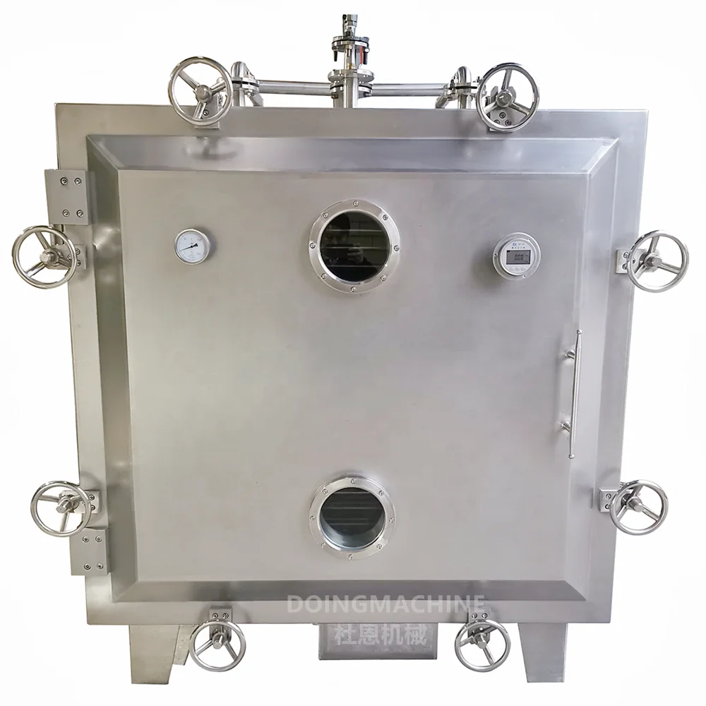 Vacuum shelf dryer for pollen