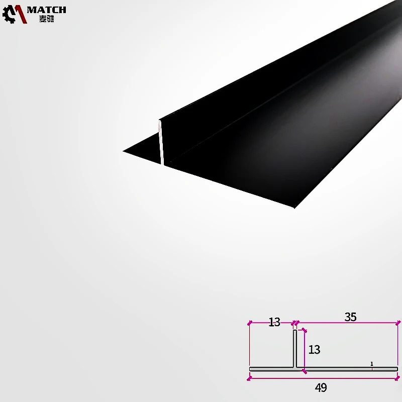 Foshan Nanhai hot selling ceramic aluminum profile L - shaped tile trim black matte superior
