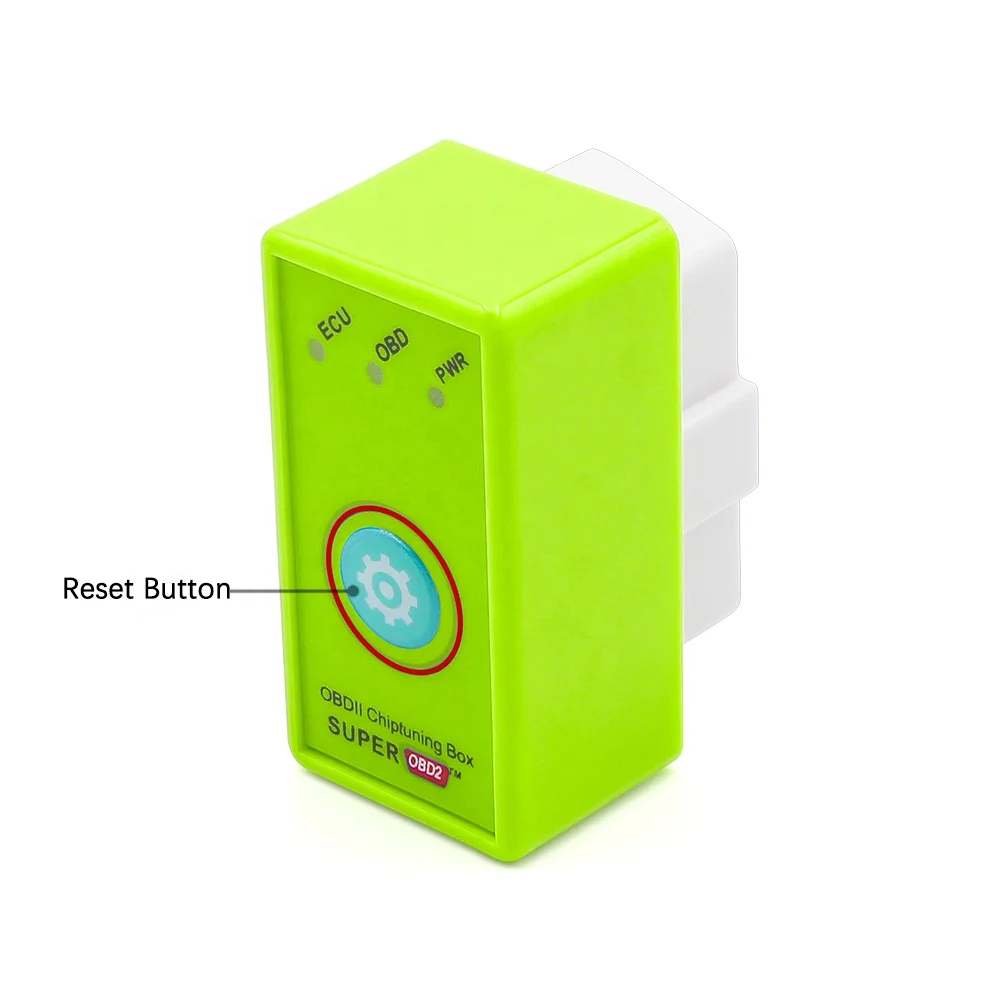 Green Color SuperOBD2 ECOOBD2 Economy Chip Tuning Box Fuels Saving for Petrol Cars