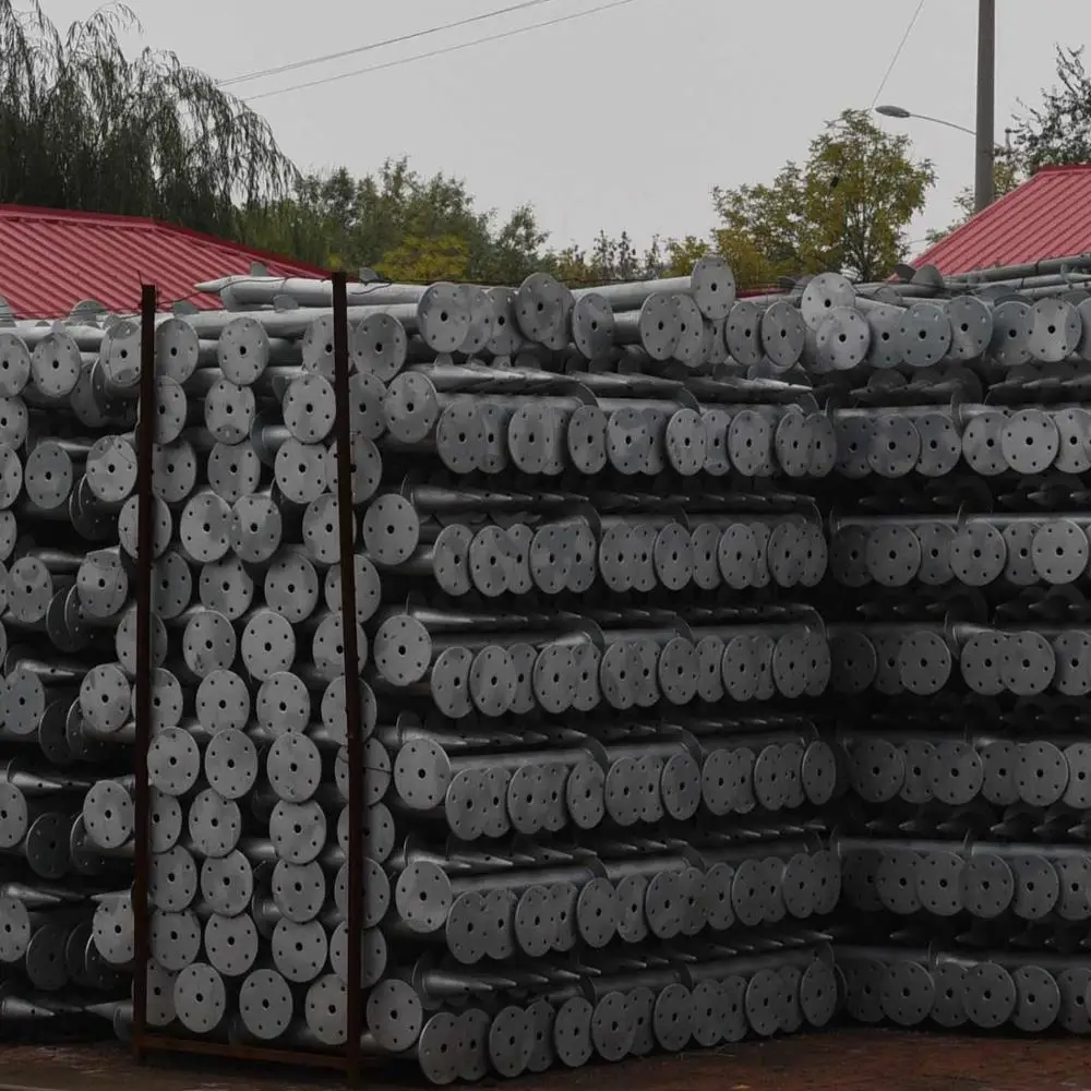
U Type Porous Fence/Solar Ground Screw Spiral Pile Helical Piles with Hole 
