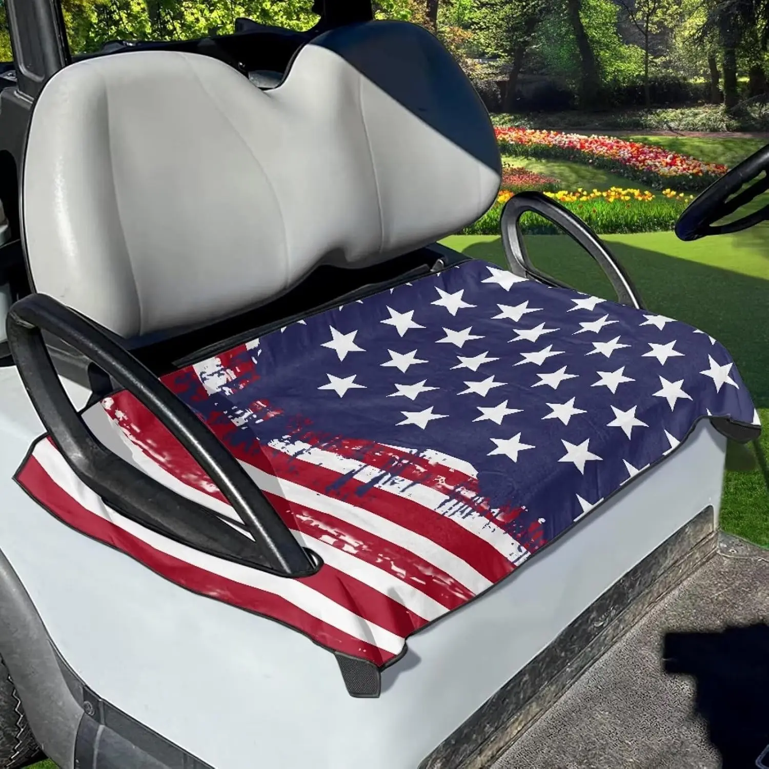 Hot selling Golf accessories cart seat cover towel quick drying printed golf carts towel seat cover
