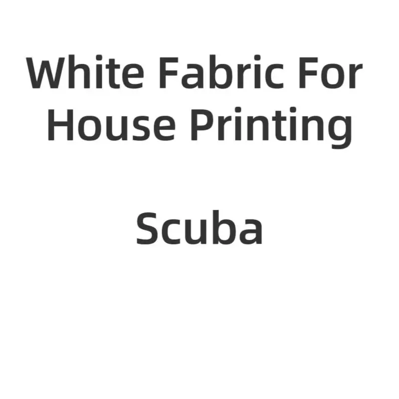 White Color Swim Fabric For House Printing