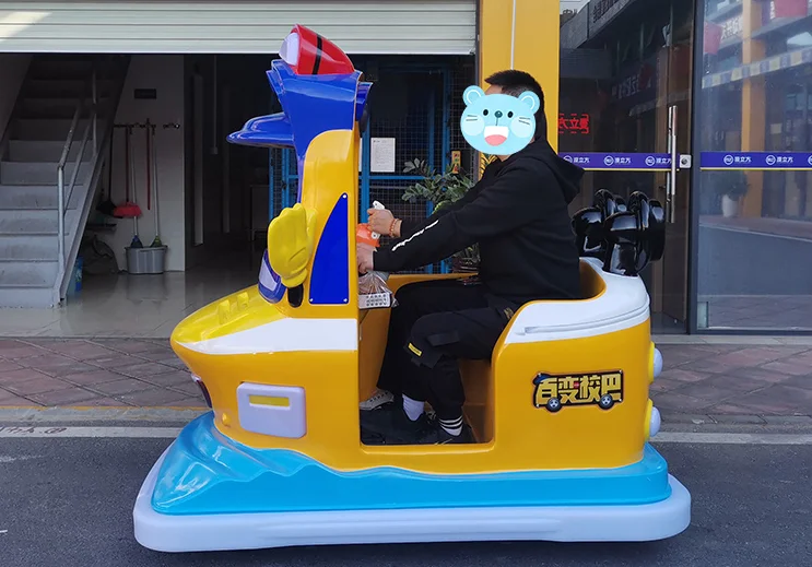 Indoor/Outdoor Amusement Park School Bus Rides with Water Rescue Captain Plastic and Fiberglass Driving Car for Home Use