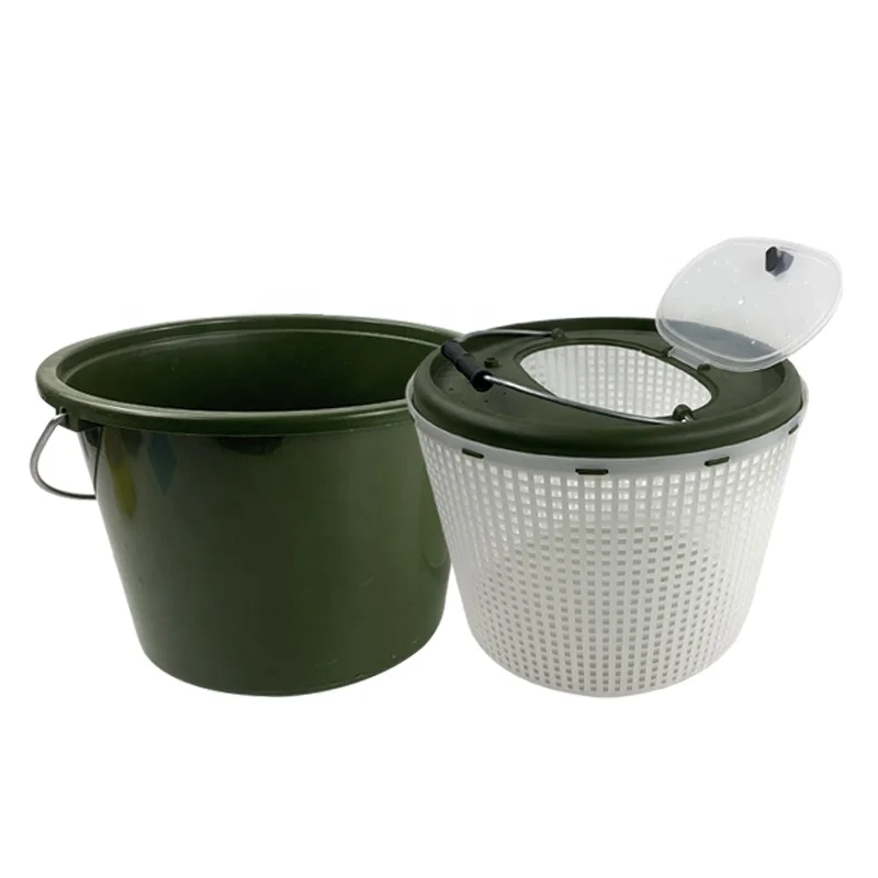 Tackle Factory Custom Double Live Baits Bucket Fishing Lures Bucket Rigid Fishing Box Tool Fishing Equipment Accessories