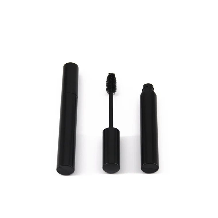 OEM 0,45 унций матовый черный макияж на заказ пустой тушь для туши для ресниц цилиндрические контейнеры для туши для ресниц флакон упаковка с кисточкой